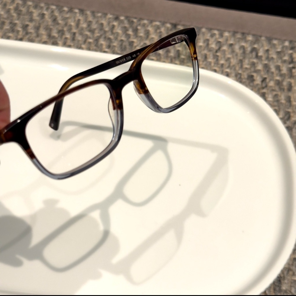 Warby Parker - Oliver Eastern Bluebird Fade Eyeglasses & Case - Picture 6 of 11